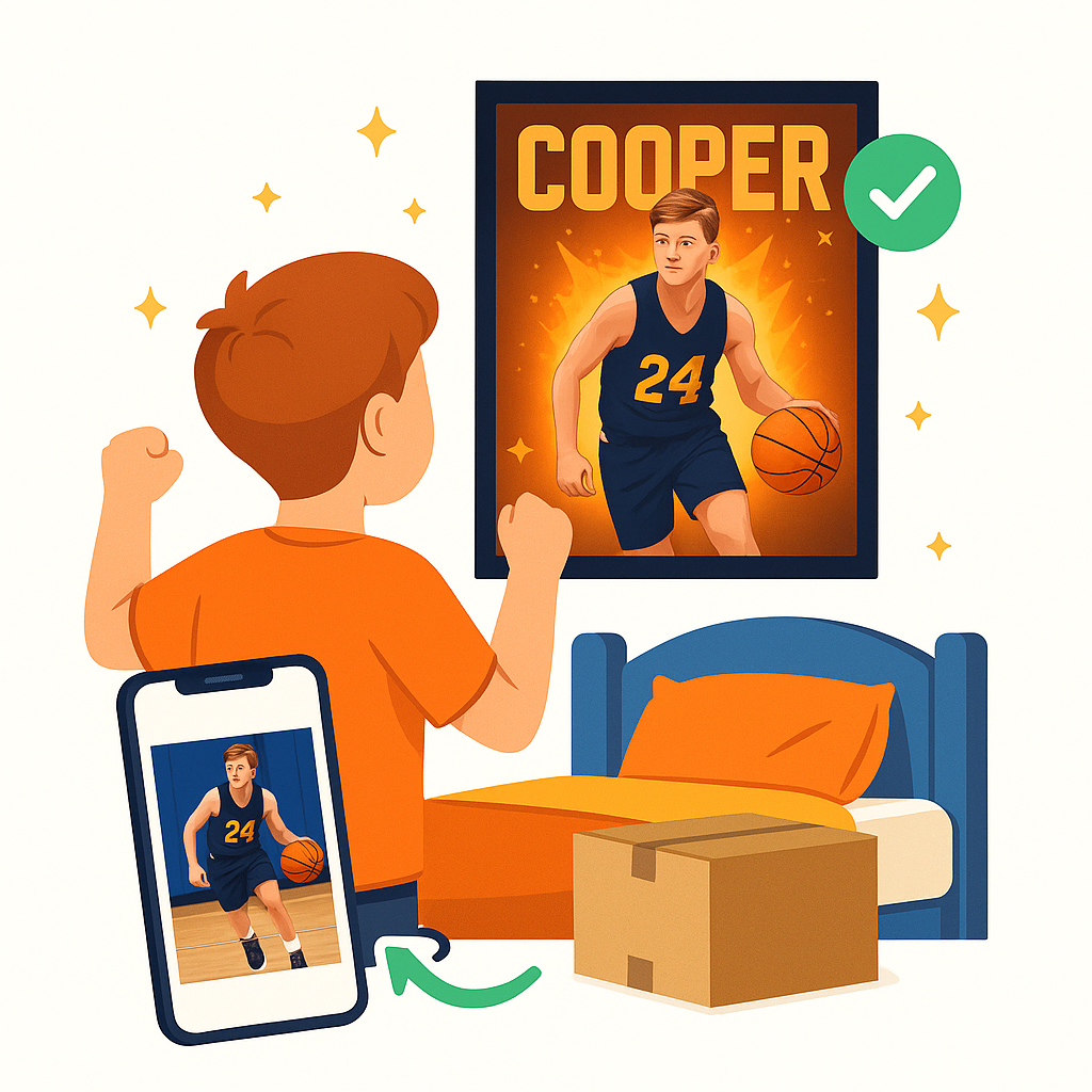 Print and ship illustration